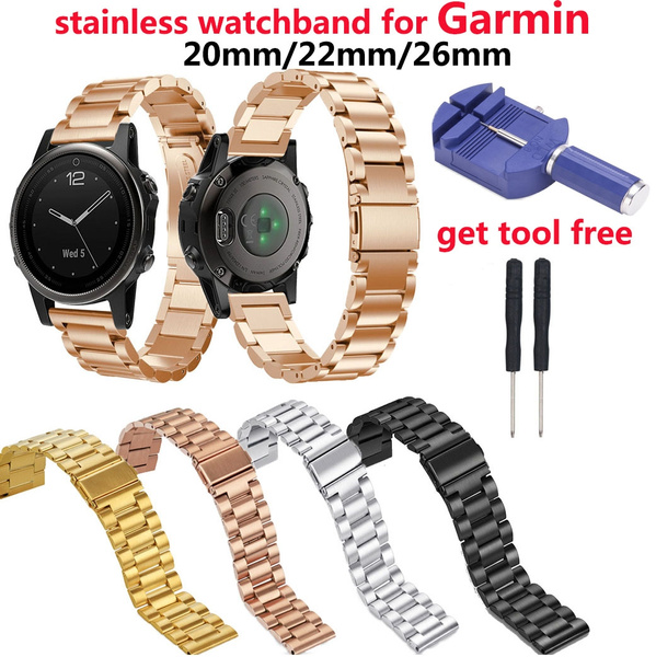 Seaside dramatiker tankevækkende Hot Fashion High-quality Stainless Steel Bracelet Strap Watch Band For Garmin  Fenix 3 / Fenix 3 HR / Fenix 5X wristband | Wish