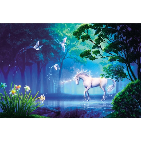 wooden unicorn puzzle