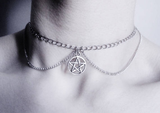 wiccan, Goth, Jewelry, finenecklacesamppendant