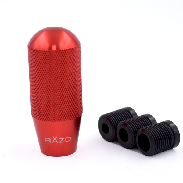 Red/Blue RAZO Aluminum Gear Shift Knob Racing Shifter Lever Head 80mm