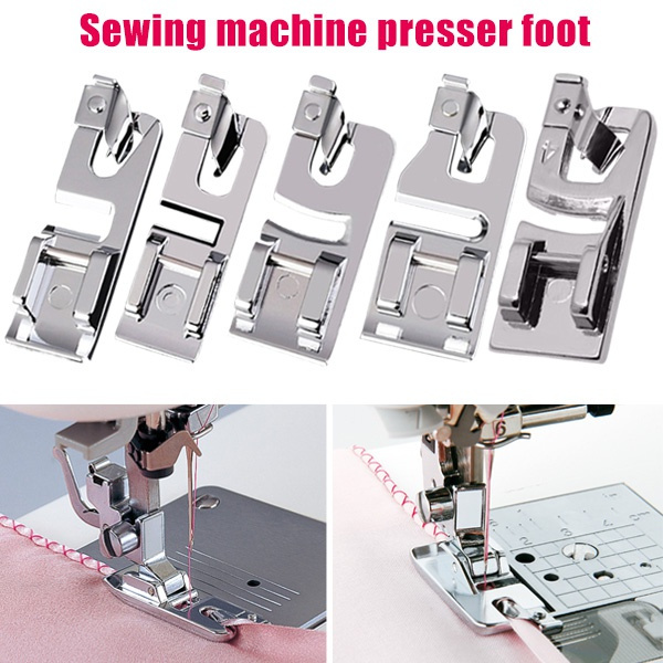 Sewing Machine Rolled Hemmer Hem Foot Brother Presser 3mm 4mm 6mm