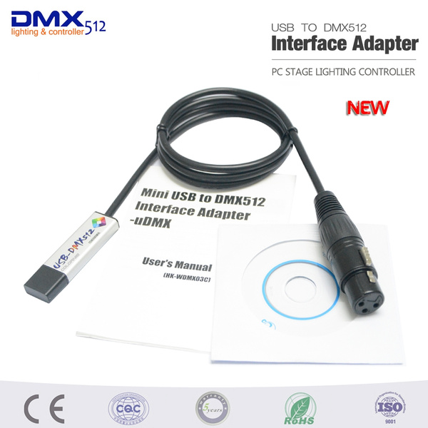 Usb To Dmx Interface Adapter Cable For Stage Light Pc Dmx512