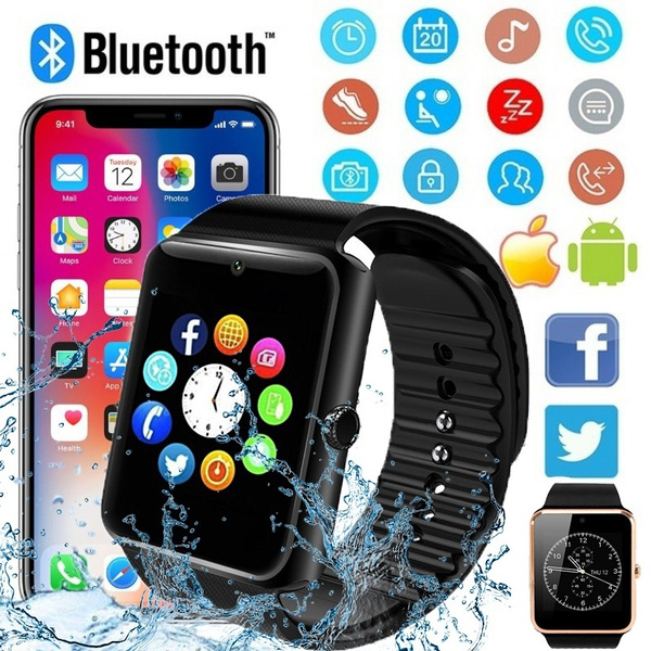 2018 New Bluetooth Smart Watch Smart Bracelet With Camera Support Sim TF  Card for Android Smartphones | Wish
