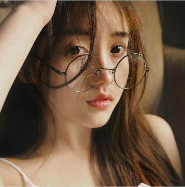 Round glasses korean store style