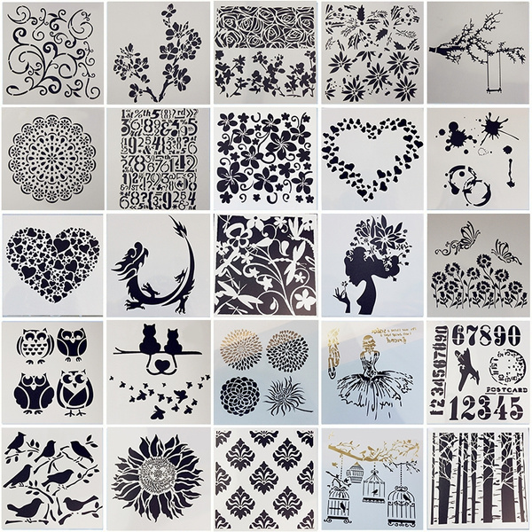 DIY Craft Layering Stencils Wall Painting Scrapbooking Embossing Template Cool DIY Craft Layering Stencils Wall Painting Scrapbooking Embossing Template Cool