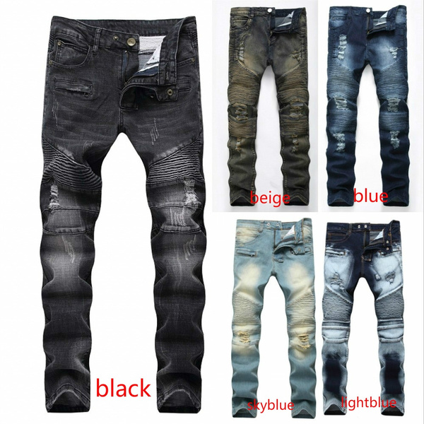 loose biker jeans