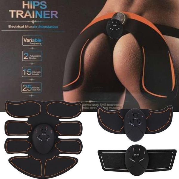 Ems Hip Trainer Buttocks Lifter Enhancer Pad Electric Muscle Stimulator Abdominal Exercise 9619