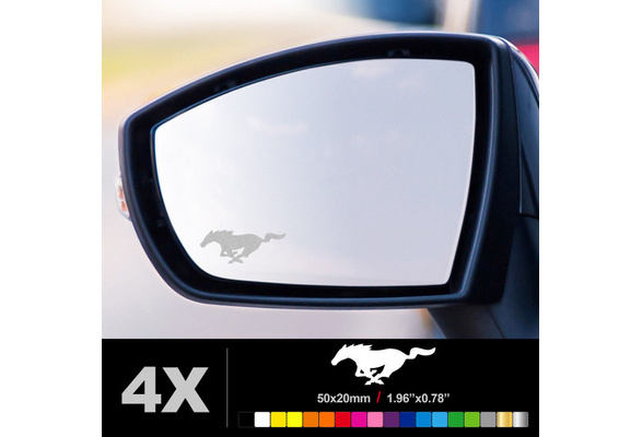 COMPATIBLE AMG WING MIRROR ETCHED GLASS CAR VINYL DECALS STICKERS SILVER ETCH
