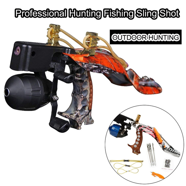 Professional Hunting Fishing Sling Shot Adult Powerful Target Shooting  Slingshot with Folding Wrist Catapult KP
