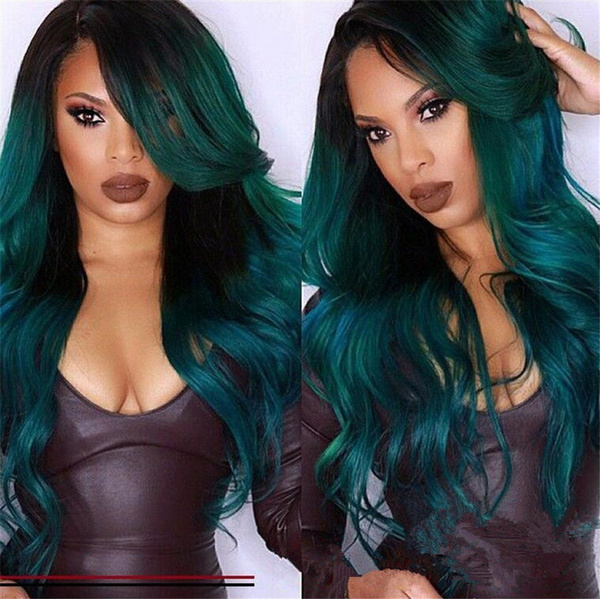 Dreamwave Hair Black/ Green's Code & Price - RblxTrade