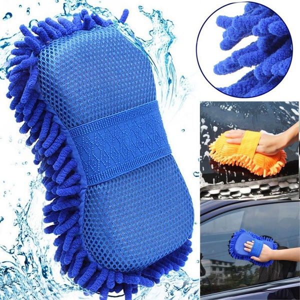 Autowaschhandschuh aus Mikrofaser Waschhandschuh für Autowäsche Auto Autoschwamm 