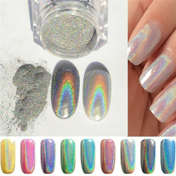 Silver & Gold Rainbow Chrome Powder