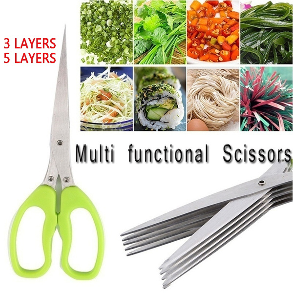 Herb Scissors - Vegetable Scissors 5 Blades