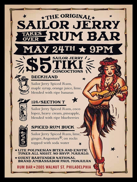 Vintage Style Metal Wall Sign Plaque Shabby Sailor Jerry's Rum Bar Tin Size:12X 8/ 12X 6 Inches | Wish