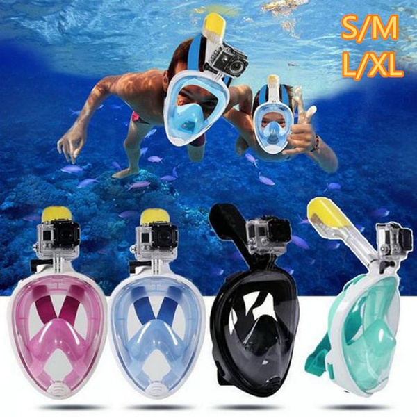 Full Face Diving Mask Anti-Fog Snorkeling Mask Underwater Scuba Swimming Mask 