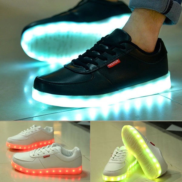 Basket Light Up Led Shoes Mens Led Schoenen Women Lovers Luminous Femme Chaussures Lumineuse for Adults Wish