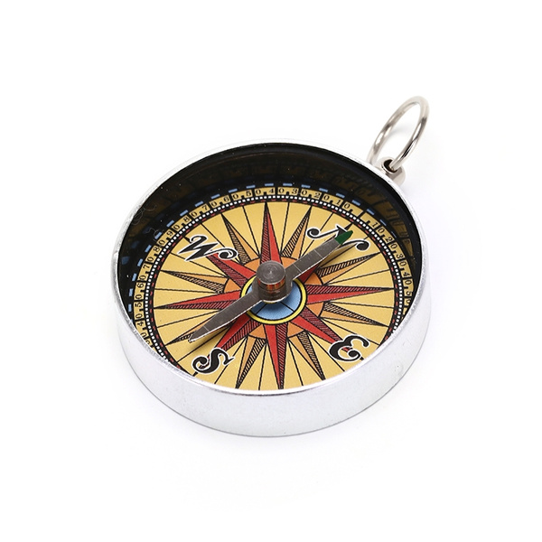 1x PortableOutdoor Kompass Survival Tools mit Schlüsselanhänger Ring ZJABJ*dNID 