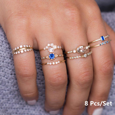 Blues, Women, crystal ring, Jewelry