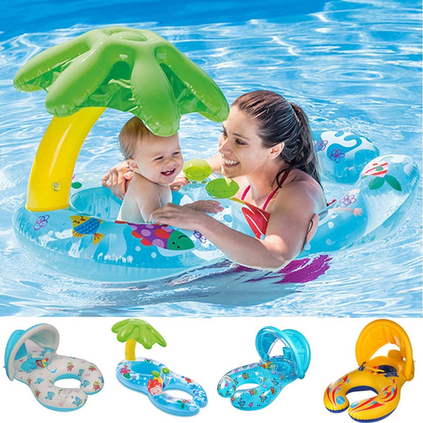 baby pool float with cover