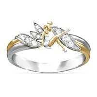 Cubic Zirconia, Flowers, wedding ring, 925 silver rings