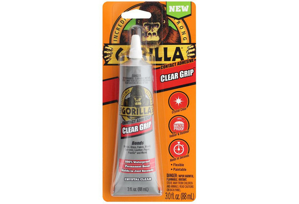 Gorilla 3 oz Clear Grip Contact Adhesive