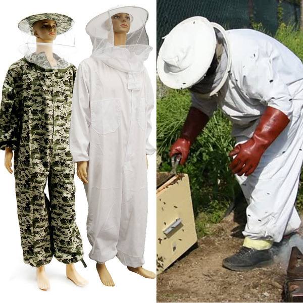 Beekeeper Smock Suit Protector Beekeeping Hat Veil Sleeve Equipment Protector