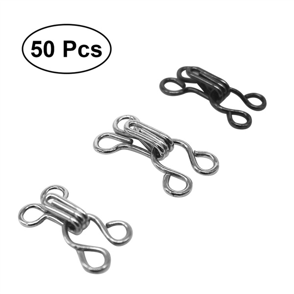 50 pcs Sewing Hooks Eye Sewing Closure Eyes Closure Durable Useful