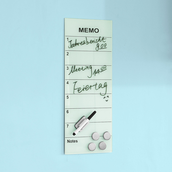 Lena Magnetic Memo Board With Wooden Frame - Kids Learning Board With Letters & Numbers