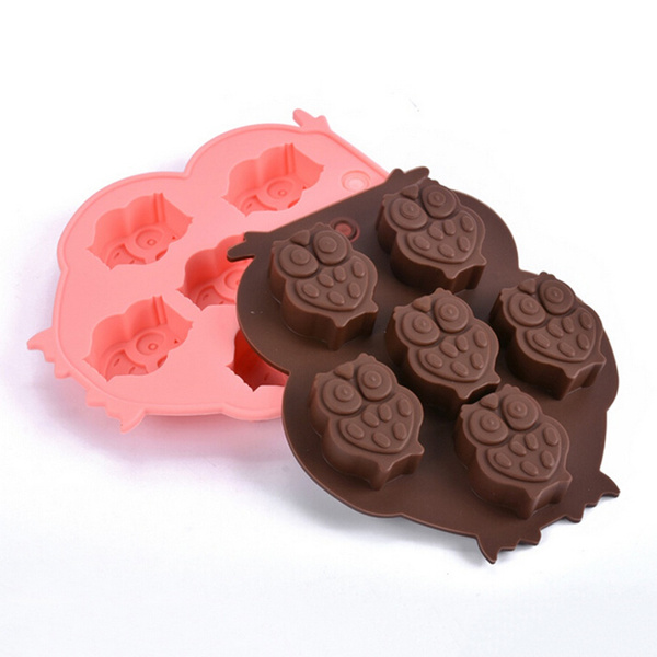 Mulit Cute Owl Cake Mold Soap Silicone Mould For Candy Chocolate Kid Child New 
