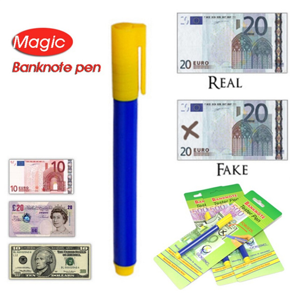 2X Banknotenprüfgerät Stift Geldprüfgerät Marker Gefälschte Banknoten Bür *ZY