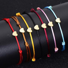 Heart, rope bracelet, Jewelry, knottedbracelet