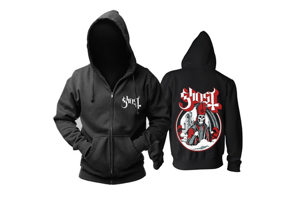 Metal band zip online up hoodies