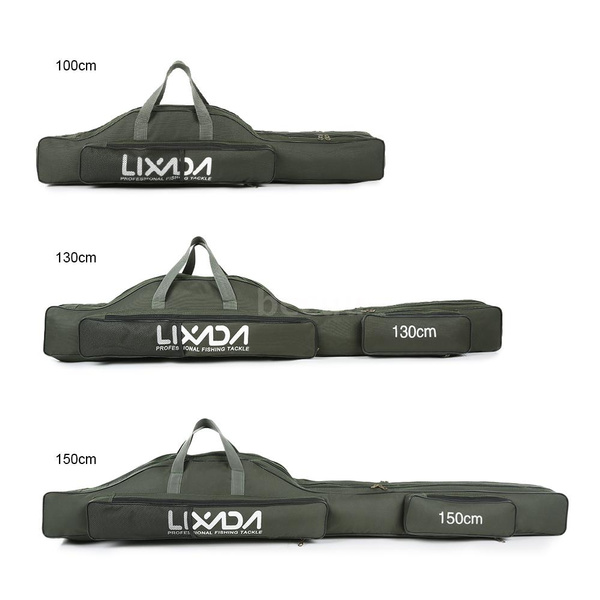Lixada 100cm/130cm/150cm Fishing Bag Portable Folding Fishing Rod