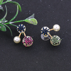 greenearring, Women's Fashion & Accessories, Jewelry, Pearl Earrings