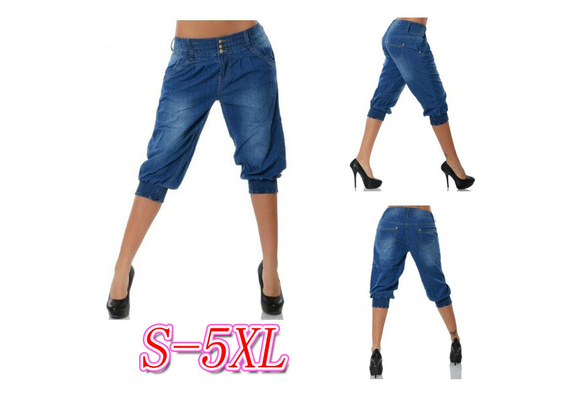 Boyfriend Jeans Baggy Capri Jeans 