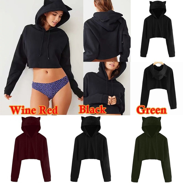 Cute crop hotsell top sweatshirts