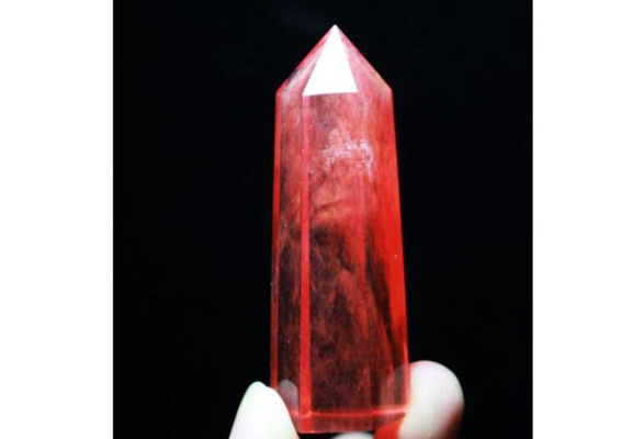60G RARE BEATIFUL RED SMELTING SMELT QUARTZ