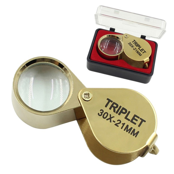 30 x 21 mm VETRO Jeweler Loupe Eye Magnifier Lente D'ingrandimento senza scatola venditore del Regno Unito 