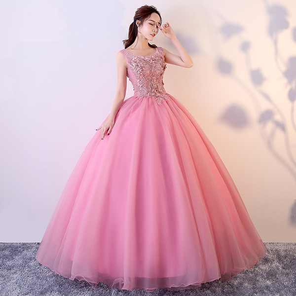 Nude Quinceanera Dresses Ball Gown 2018 Vestidos 15 Anos Applique Puffy Sweet 16 Prom Dress | Wish