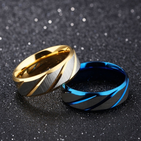 Stainless steel on sale fashion rings