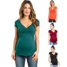blouse, breastfeeding tops, Fashion, Cotton T Shirt
