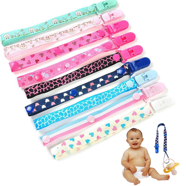 Hot Baby Kids Anti-lost Dummy Pacifier Soother Nipple Strap Chain Clip Holder 