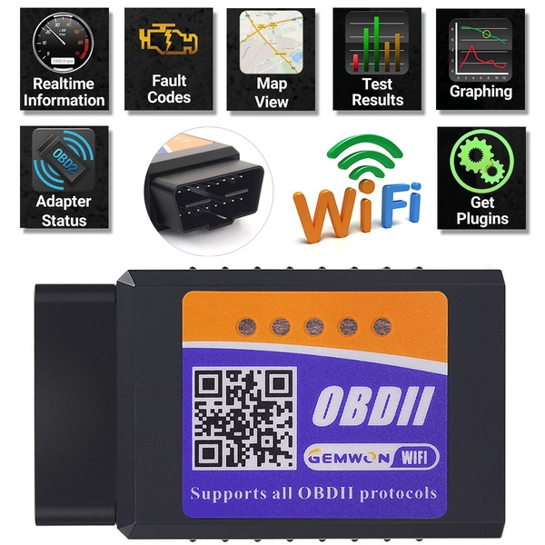 ELM327 WiFi OBD2 Car Diagnostic OBDII Scanner Code Reader Tool for iOS & Android 