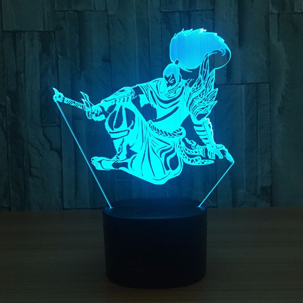 Game League of Legends Lol Yasuo LED 3d Night Light with 7 Color