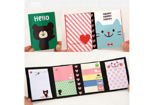 320 Pages Cute Animal Sticker Post Bookmark Marker Memo Index Tab Sticky hydi