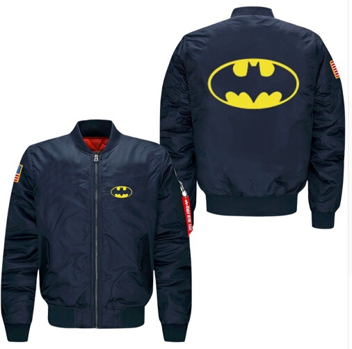New Batman Spring Autumn Men S Leisure Jacket Collar Code Air Force Pilots Jacket Wish - roblox pilot jacket