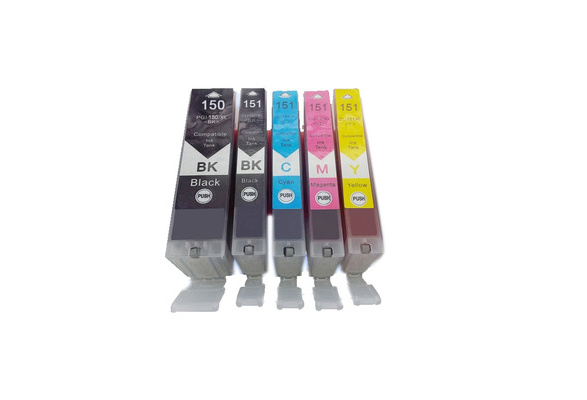 5PC PGI-150 150 151 ink cartridge for canon PIXMA MG5410 MG5510 MG5610  MG6410 MG6610 IP7210 iP8710 MX721 Ix6810 Printer | Wish