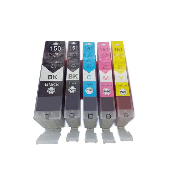 5PC PGI-150 150 151 ink cartridge for canon PIXMA MG5410 MG5510 MG5610  MG6410 MG6610 IP7210 iP8710 MX721 Ix6810 Printer | Wish