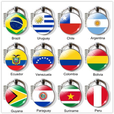 Brazil, colombiaflag, flagkeychain, Key Chain