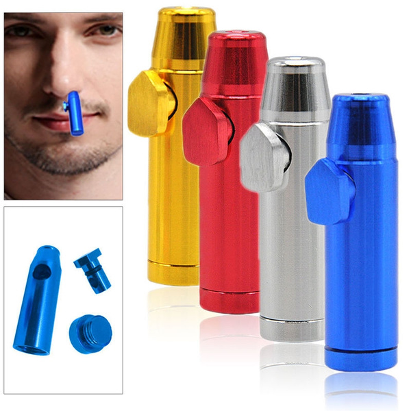 tutien TUTUN 5PCS Snuff Bullet Metal Rocket Powder Dispenser